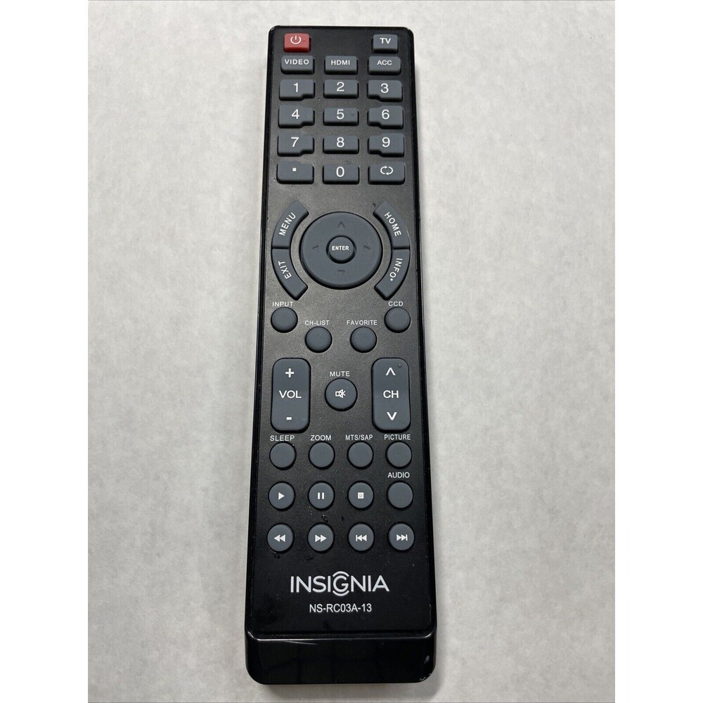 Insignia Original Replacement Television Remote Control NS RC03A 13 Working